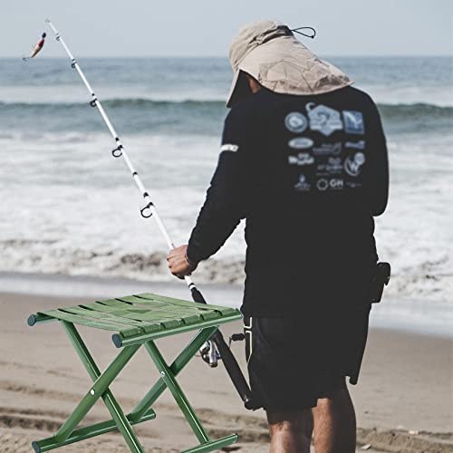 Tragbarer Klapphocker für den Außenbereich, Klappstuhl für den Außenbereich, Campinghocker, Sitz, Campingstuhl für Ausflüge, Wandern, Angeln, Grillen, Strand, Garten, Hinterhof