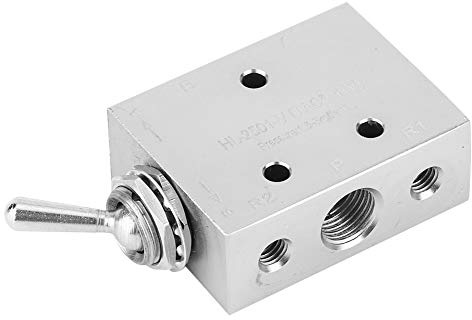 aqxreight Vanne à Interrupteur à Bascule avec Bouton Pneumatique Mécanique, Légère et Flexible en Termes de Pression et de Température, Idéale pour les Applications à 2 positions.
