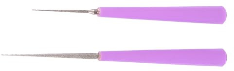 Alasum Herramientas para Escariar Cuentas de Abalorios Mango Antideslizante y Punta Fina, 2 Piezas Portátiles para Manualidades DIY y Fabricación de Joyas