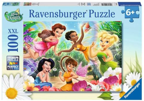 Ravensburger Puzzle Disney Fairies Meine Fairies - 100 XXL Teile | 100 XXL Teile Disney Fairies Puzzle, Kinderpuzzle ab 6 Jahre, Ravensburger Qualität