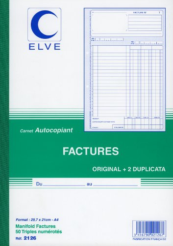 CARNET 'FACTURES' 297X210 50/3+0 (par 5)