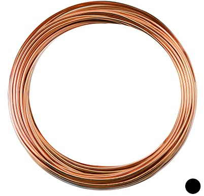 CRAFT WIRE 12 Gauge, 99.9% Pure Copper Wire (Round) Dead Soft CDA #110 Made in USA - 5FT by
