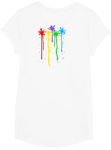 Karneval Kostüm Maler Faschingskostüm Farbkleckse bunt Farbe T-Shirt