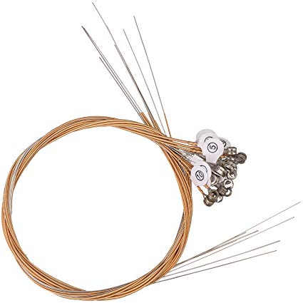 BQLZR Harfe Saiten Ersatz Stahlsaiten Set für Lyra Harp DIY Teile 16 Stück