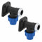 Raccordo a Gomito a Piastra a Muro 20 mm x 1/2“ – Raccordi MDPE a compressione piastra a parete per tubo dell’aqua PN16 - Connettori PP per Tubi PE80, PE100 – 2 pezzi - SmartProduct