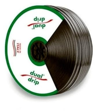 MANICHETTA GOCCIOLANTE DUALDRIP MT 2000 D. 17-8 MIL 2LTH PASSO 40 CM PIATTINA PER IRRIGAZIONE ORTO