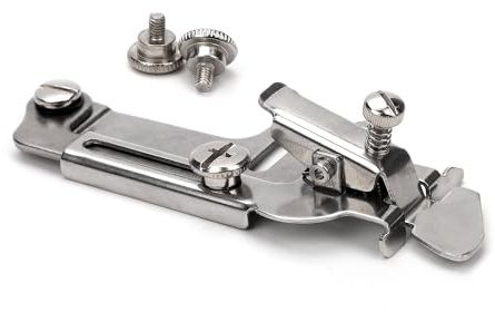 Guía de Costura Multifuncional con 2 Tornillos, Guía de Dobladillo de Acero Inoxidable Pie Prensatelas para Máquina de Coser Accesorios de Seam Guide para Costura Industrial y Doméstica
