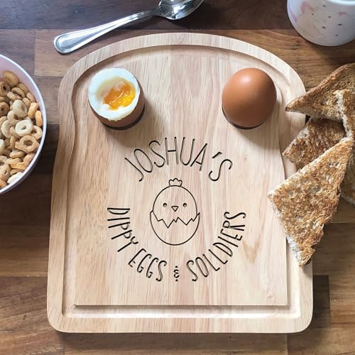 Personalised Egg & Toast Board | Breakfast Dippy Eggs Board | Personalised Egg Cup | Dippy Egg and Soldiers | Breakfast Board | Personalised Egg Cups | Nanny Gifts