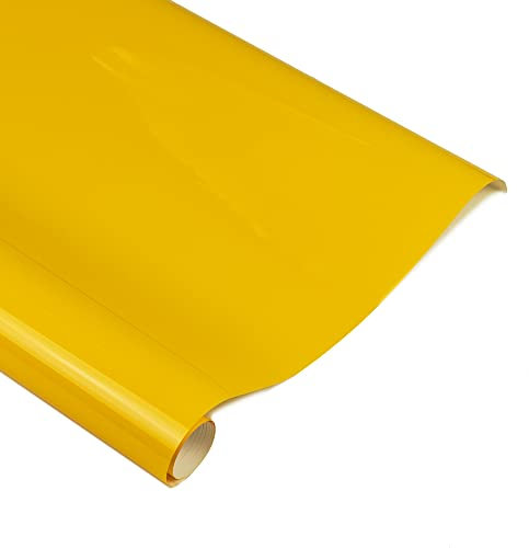 YHFLFRC 2m/roll RC Airplane Covering Film - Cub Yellow, PVC, High Gloss Finish - For Airplanes