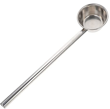 Ciieeo Cucharón de Acero Inoxidable para Agua de Cocina Cuchara de Mango para Sopa para Uso Cantina de Hotel y Hogar