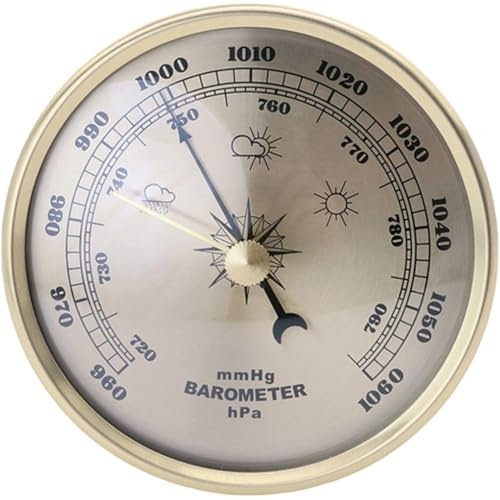 Manómetro De Presión Barométrica De 70 Mm, Indicador De Presión De Aire, Tipo Dial, Estación Meteorológica, Precisión, Medidor Multifunción, Medidor De Humedad Y Temperatura para Uso Diario.