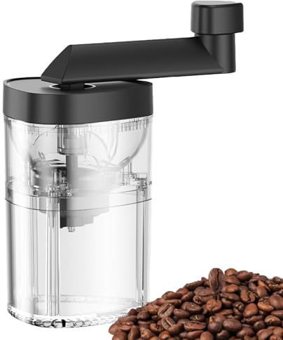 Macinacaffè manuale – Macinacaffè a mano con in ceramica | manovella regolabile macinare caffè macinato fresco | portatile, silenzioso e facile da usare | per casa, campeggio o