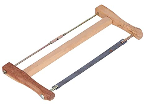MasYosh Ramsåg, teakträ snickare handbåge träbearbetningsverktyg med manganstål och kromvanadin-stålrep, för träarbetare och snickare (stor storlek (580 mm))