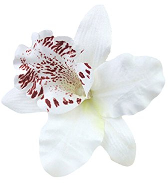 Diawell Orchidee Haarblume Haarclip Haarspange Blume Blüte Ansteckblume Haarschmuck