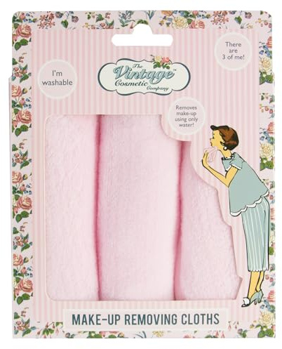 The Vintage Cosmetic Company Lingettes démaquillantes The Vintage Cosmetic Company pour un démaquillage facile, lot de trois lingettes