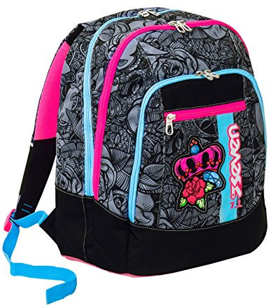Zaino Seven Advanced, Roses Girl, Rosa, 30 Lt, Doppio scomparto, Scuola & Tempo Libero