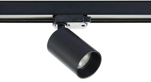 Track Lighting 3-Phase 'Brinja' (Modern) in Black Made of Metal for e.g. Hallway (1 Light Source, GU10) from Arcchio | High-Voltage Track Lighting