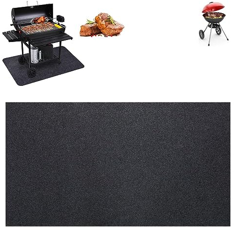 Feuerfeste Bodenmatte für Gasgrill – Hitzebeständig Schutzmatte für Grill im Freien, Terrassen und Plattformen, Outdoor BBQ, Grillzubehör