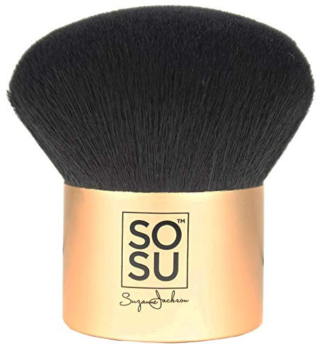 Dripping Gold Kabuki Brush – Ultra-Soft, Dense Bristles for Flawless Blending – Ideal for Powder & Tanning Application – Luxury Synthetic Fibres – Streak-Free Finish – Easy to Clean & Travel-Friendly