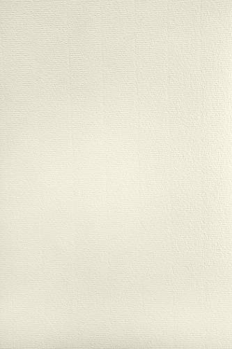 Netuno 50x Elfenbein Bastelpapier gerippt mit Wasserzeichen DIN A4 29,7 x 21 cm 120g Aster Laid Ivory Briefpapier Effektpapier mit feiner Rippung Ausstattungspapier Designpapier Urkundenpapier