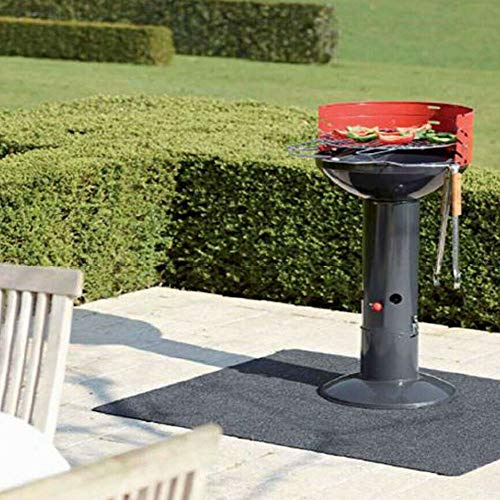 Mattenprofis BBQ Grillteppich Bodenschutzmatte | Grillteppich, Bodenschutzmatte, Teppich-Unterlage, für Terrasse und Garten