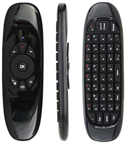 Tastiera wireless C120 multifunzione con telecomando Air Mouse da 2,4 G, compatibile con KODI Android Mini TV Box/PS4/PC/Laptop (versione standard generale (inglese))