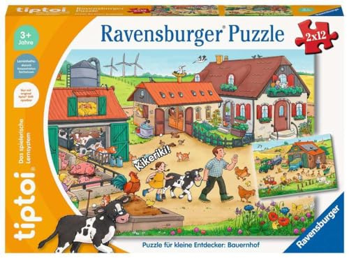 Ravensburger tiptoi 00136 Puzzle für kleine Entdecker: Bauernhof, Puzzle für Kinder ab 3 Jahren, für 1 Spieler