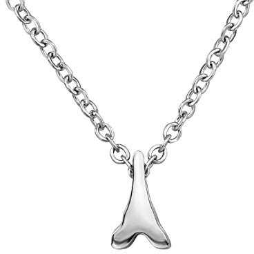 Laimons Damen-Halskette Kette 56 cm mit Anhänger Eiffelturm 9 mm x 5 mm aus Edelstahl