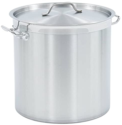 INLIFE Olla sopera 50 L 40 × 40 cm Acero inoxidable
