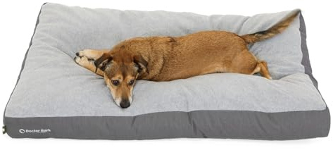 Doctor Bark Hundekissen Große Hunde Waschbar - Hundematte Weich Flauschig - Strapazierfähiges Kuscheliges Hundebett - GreenLabel (XL - 117x80 cm, Grau)
