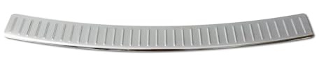 OMAC Ladekantenschutz Edelstahl Kompatibel mit VW Touran 2010-2015 Edelstahl Chrom Gebürstet 1x, K-7541093T