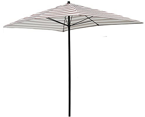 Parasol Parapluie Petit Parapluie Rayé de Plage avec Poteau en Métal, Parapluie de Table de Marché Rectangulaire Imperméable à la Pluie, Piscine Extérieure Jardin Terrasse Abat-Jour Decoration
