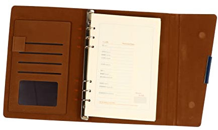 STOBOK 1stück Pu Notizbuch Tägliches Schreibnotizbuch Effizientes Planungsheft Für Büro Schule Vielseitig Einsetzbar Für Studenten Berufstätige Retro-design