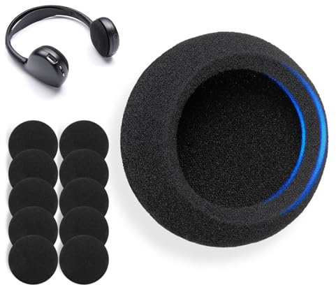 Voarmaks 5 Pairs Foam Ear Pads Cushion 60mm for 2017-2022 Suburban,2017-2020 Chrysler Pacifica U-Connect Headset,2015-2016 Chevrolet Suburban Headphone,for Toyota Sienna Tahoe,Escalade,Yukon Headset