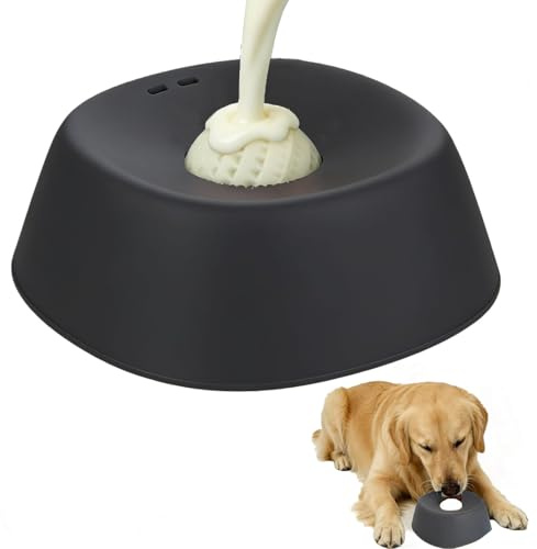 CEASELESLY Langsame FüTterung Hundenapf,Langsame Feeder Dog Bowls,Schleckball Hund Leckt Futternapf mit Integrierter Drehkugel,Für Hunde und Katzen zum Füttern und Joghurt