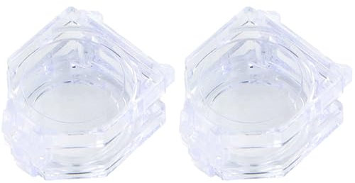 Druckknopfschalter-Abdeckung, transparent, wasserdicht, Schutzabdeckung für Druckknopfschalter, flacher Tastenschutz für 22 mm Durchmesser, transparent, 2 Stück