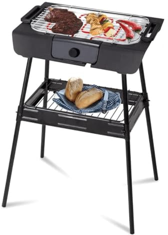 ROYALTY LINE, Barbecue Électrique 2000W RLSBGT2000, Compact et Pliable, Idéal pour Balcon et Terrasse, Facile à Utiliser, Parfait pour Viandes et Légumes, Design Pratique et Sécurisé