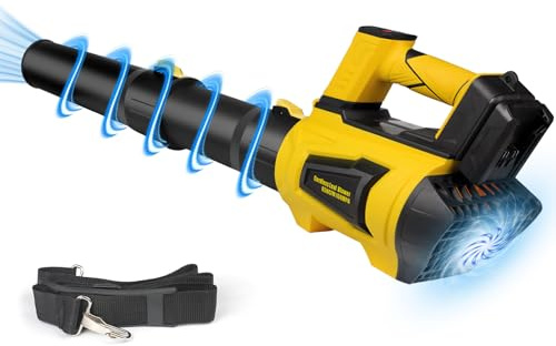 Soffiatore per foglie senza fili per batteria DeWalt 20 V Max, 650 CFM 160 MPH, modalità turbo e 4 velocità, ventilatore elettrico con motore brushless con tubo di prolunga per patio, prato, garage