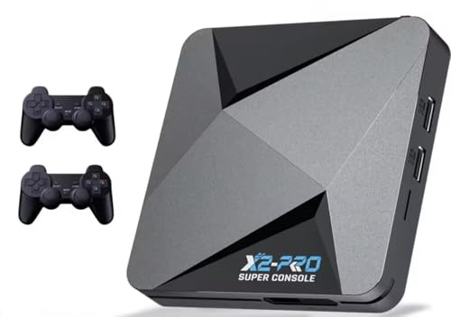 Nexbyte Super Console X2 Pro Retro Gaming Console, 256GB,90000 Games, PS1/DC/MAME/SS Compatible, 2 Wireless Controllers, 4K HD Output