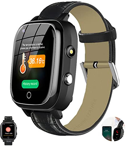 Dispositivos de alerta de caída para personas mayores, reloj inteligente 4G impermeable IP67 con GPS, videollamada, alarma SOS, para ancianos