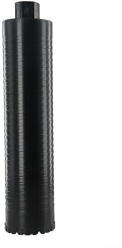 Punte per trapano per pietra dura, cemento, marmo, granito, per l'uso con smerigliatrice angolare e vari steli di trapano, compatibili con foratura (83 x 370 mm)
