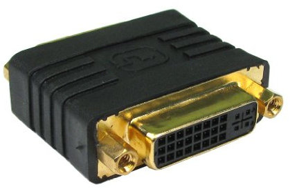 World of Data DVI Coupler - 24k Gold Plated - Female to Female (F-F) - Adapter