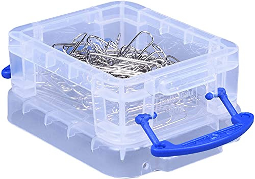 Really Useful Plastic Storage Box 0.07 Litre Clear (Pack of 10)
