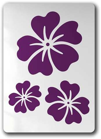 Schablone Stiefmütterchen 3 Blüten Blume Flower - BA91
