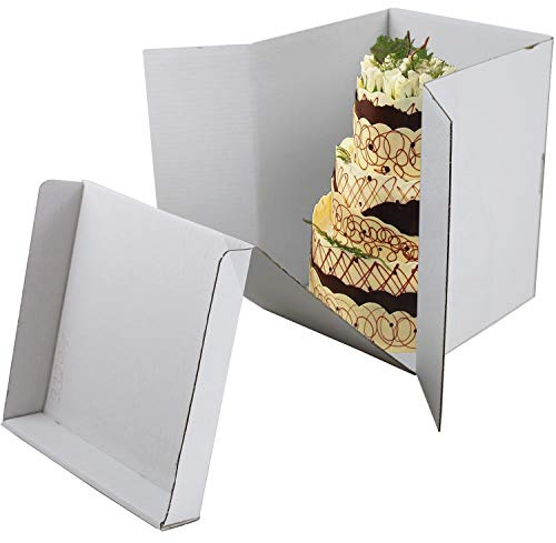Tortenbox - Hoch | 300 x 300 x 350mm | für hohe Torten | einteilig