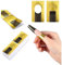 100 hojas oro Bandeja de papel de manicura: Necesario para la extensión de uñas Plantilla de bandeja de papel de Moldes Guías Pegatinas Formas UV Gel