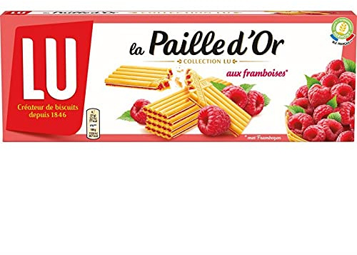LU PAILLE D'Or - Paja (170 g, 4 unidades), color frambuesa