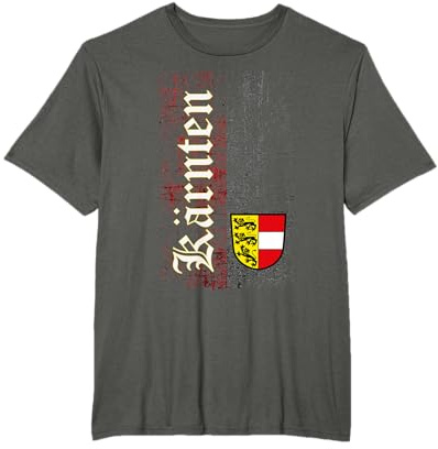 Kärnten T-Shirt mit Wappen im Retro Look. Kärntner T-Shirt