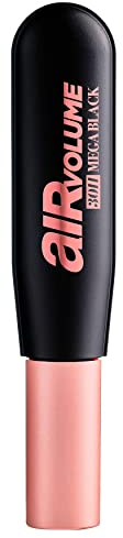 L'Oréal Paris Mascara, Schwarze Wimperntusche mit 30h Halt für langanhaltendes, intensives und luftig leichtes Mega Volumen, Air Volume 30H Mega Mascara, Nr. 00 Schwarz, 1 x 9,4 ml