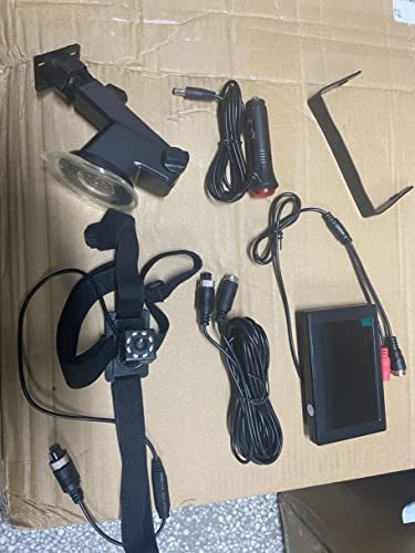 iSpchen Auto Spiegel kamera Rückenansicht Baby Autositz Spiegel 360°verstellbare Baby Auto Kamera 4.3 HD'' Nachtsichtfunktion Autospiegel Rücksitzspiegel Monitor für Kleinkinder, Babys, Kinder